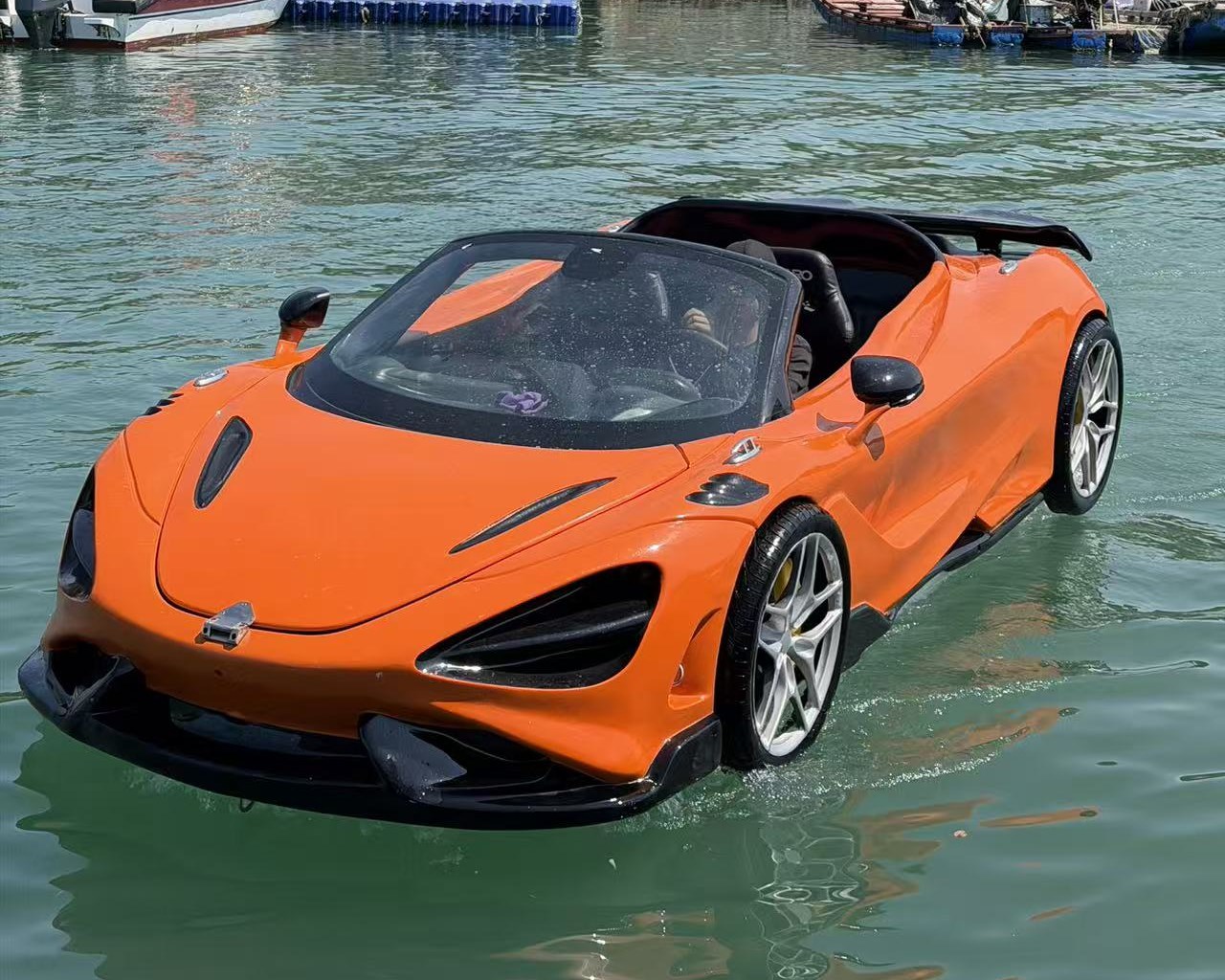 Orange Apex Series water supercar