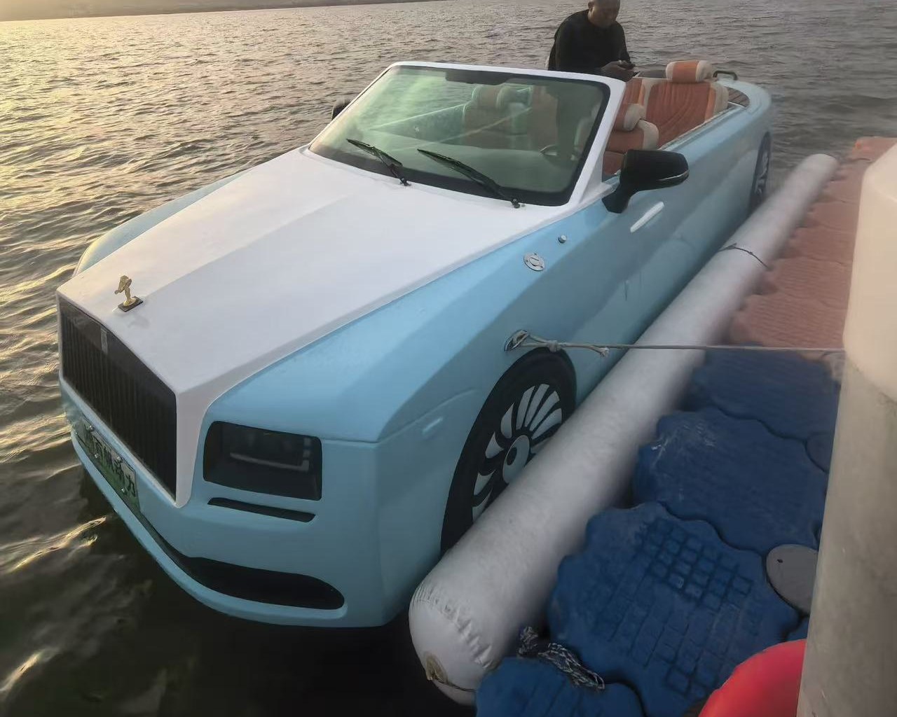 Light blue Sovereign Series water supercar